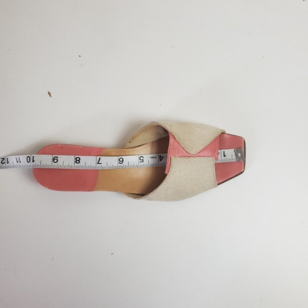 Kate Spade pink cream leather slide sandals - Picture 5 of 8